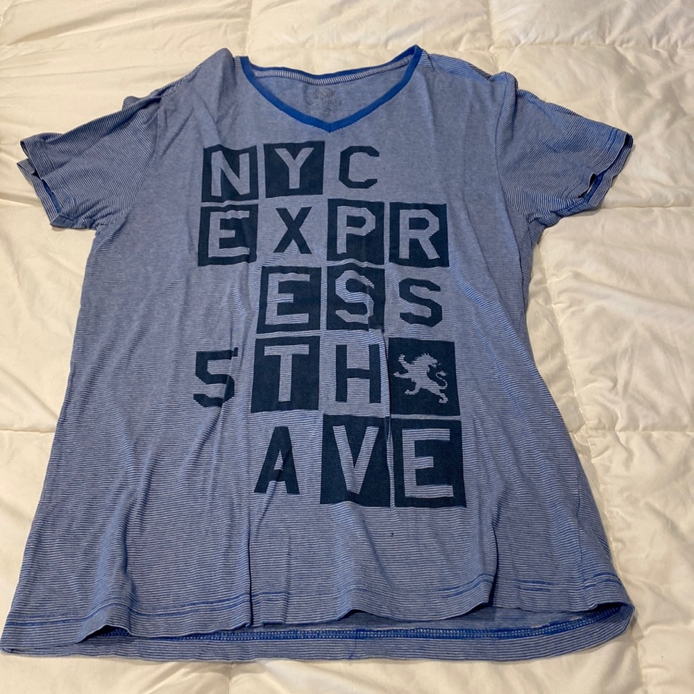 Mens Medium blue Express tshirt